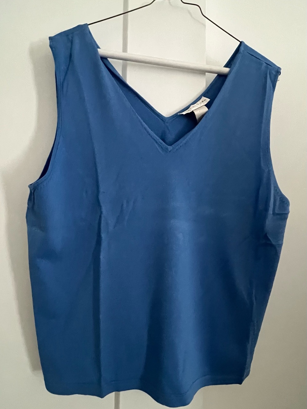 Doncaster Periwinkle V-Neck Sleeveless Top - XL